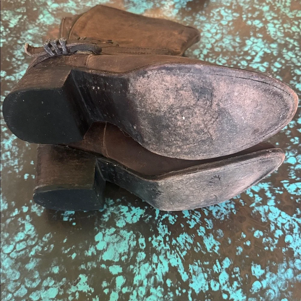 Freebird by Steven Pikes Leather Buckle Boots 10 OG - Picture 6 of 6